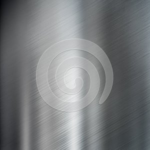Brushed steel metal texture background photo