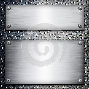 Brushed steel plate