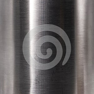 Brushed steel plate texture. Hard metal material background. Reflection surface