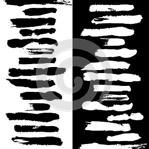 Brushes black a white