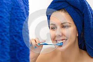 Brushing teeth