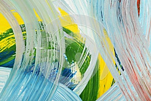 Brushstrokes of paint. Abstract art background.