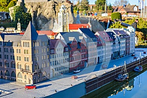 BRUSSELS, BELGIUM - DECEMBER 05 2016 - Mini Europe miniatures park in Brussels