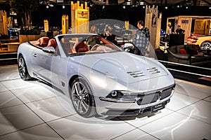 Carrozzeria Touring Superleggera Scia di persia cabriolet powered by Maserati GranTurismo cabrio at Brussels Motor Show 2020