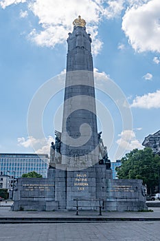 The Infantry Memorial, in memory of Belgian foot soldiers