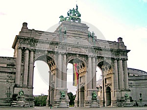 Brussels, Belgium. Park of the Fiftieth Anniversary.