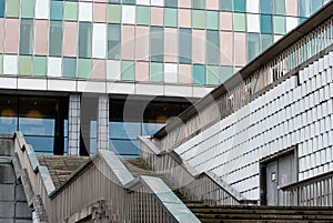 Brussels Business district, Brussels Capital Region - Belgium - Abstract view over the contemporary building of the Federal photo