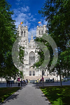 Brussels Cathedral of St. Michael and St. Gudula.