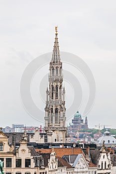 Brussels city center skyline