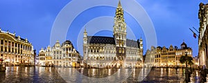 Brussels grand place panorama