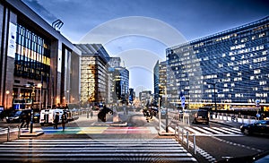Brussels, Round-Point Schumann, Commission and Council. photo