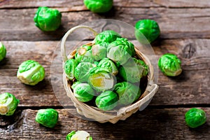 Brussels sprout in a bowl