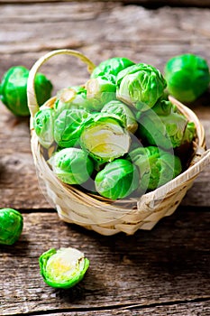 Brussels sprout in a bowl