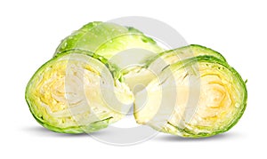 Brussels sprouts isolated on white background