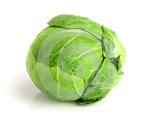 Brussels sprouts isolated on white background closeup