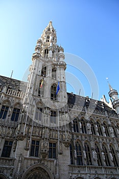 The Brussels Town Hall at Grote Markt, Brussel