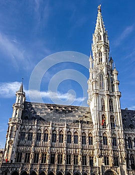 Brusselsâ€™s Town Hall - Grand Place, Brussels, Belgium