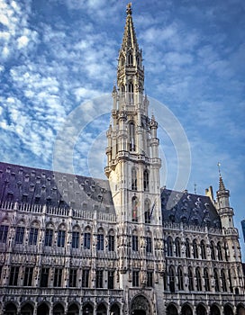 Brusselsâ€™s Town Hall - Grand Place, Brussels, Belgium