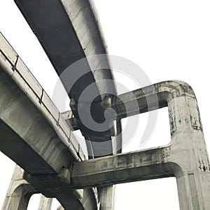 Brutalism Concrete Bridge Bangkok