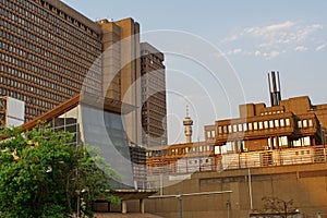 Brutalist architecture in downtown Johannesburg