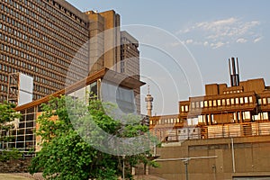 Brutalist architecture in downtown Johannesburg