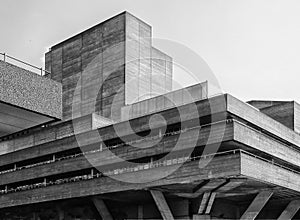 Brutalist concrete Building - Corner