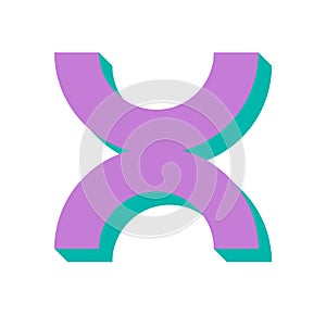 Brutalist Geometric Shape