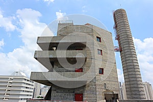 Brutalist Towers at Sesc PompÃ©ia photo