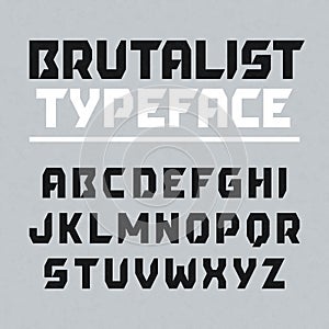 Brutalist typeface