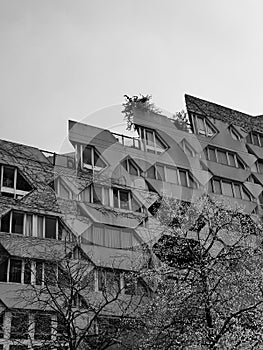 Brutaliste architecture, modern, modernisme building, Paris, France