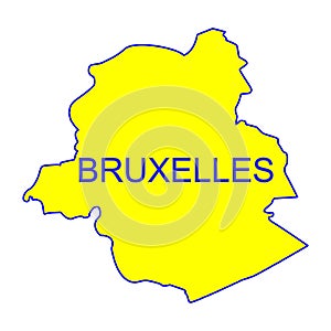 Bruxelles city map vector