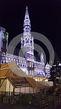 Bruxelles down town in the night