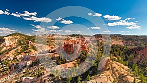 Bryce Canyon aerial view on a beautiful sunny day, Utah