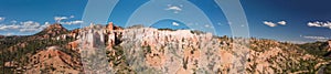 Bryce Canyon aerial view on a beautiful sunny day, Utah