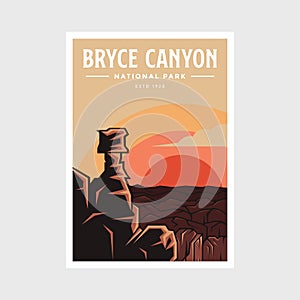 Bryce Canyon National Park poster  illustration design