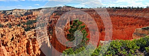 Bryce Canyon National Park, Utah, Desert Landscape Panorama of Wall Street and Silent City, Southwest, USA