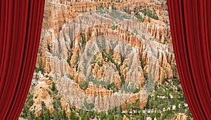Bryce Canyon National Park in Utah - A giant natural amphitheaters with a delicate and colorful pinnacles called hoodoos