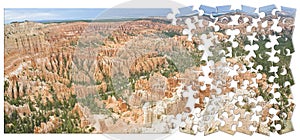 Bryce Canyon National Park in Utah - A giant natural amphitheaters - View from Inspiration Point