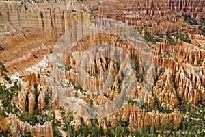 Bryce Canyon National Park in Utah - A giant natural amphitheaters - View from Inspiration Point