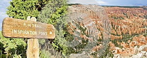 Bryce Canyon National Park in Utah - View from Inspiration Point