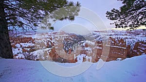 Bryce Canyon National Park in Winter, Utah, USA