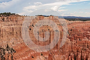 Bryce Canyon - Scenic view of  hoodoo sandstone rock formation in Bryce Canyon National Park, Utah