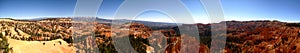 Bryce canyon sunrise point ultra wide panorama photo