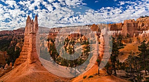 Bryce Canyon, Utah, scenery, profiled on sky