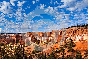 Bryce Canyon, Utah, scenery, profiled on sky