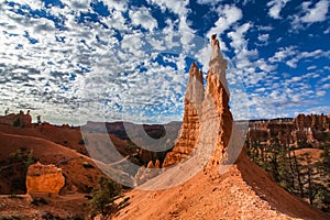 Bryce Canyon, Utah, scenery, profiled on sky