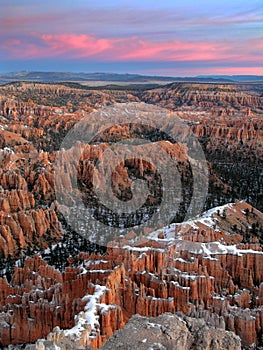 bryce canyon winter sunrise