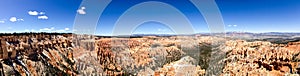 Bryce Point panorama, Bryce Canyon, blue sky