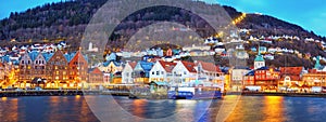 Bryggen area panorama