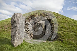 Bryn Celli Ddu megalithic mound in wales